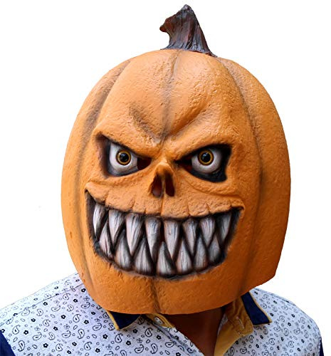 PartyCostume Pumpamask latex hela huvudet realistiska masker för halloween dekoration karneval kostym fest