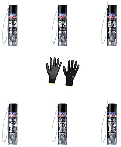 Iloda 6xOriginal Liqui Moly 400ml Pro-Line Drosselklappenreiniger Cleaner 5111 Schutzhandschuhe