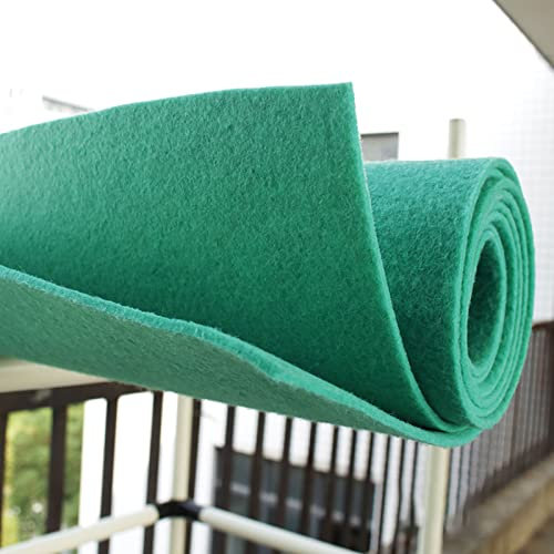 Yimihua 3mm Dicker Filz Stoff, Filzstoff Bastelfilz Farbig Filz Blätter Vliesstoff 100 x 100 cm Kinder DIY Zubehör zum Handwerk Nähen Projekte,Grün(Size:1m*5m)