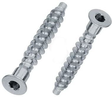 7x70mm FURNITURE FIXING CONFIRMAT SCREW - FLAT PACK FITTING WOOD CHIPBOARD PACK OF 5-20 - 50 (20)