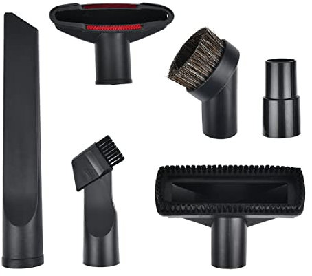 TIMESETL 6 Piece Vacuum Accessories for Henry Hoover Attachment, with Long Flat Suction, Horse Hair Round Brush, PP Hair Combination Brush, 2 in 1, Sofa Suction, Adapter