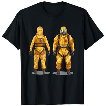 Cooler Schutzanzug mit Atemmaske T-Shirt