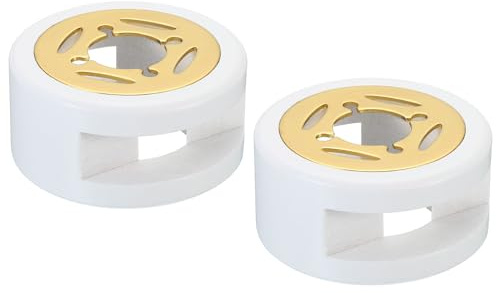 PATIKIL Wachssiegelwärmer, 2er-Pack Wachsschmelzer im Retro-Stil, Schmelzofen für Wachssiegelperlen, Stempel, Briefumschläge, weiß