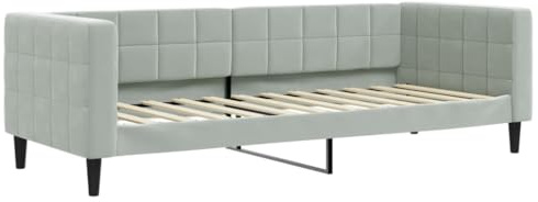 vidaXL Dagbädd ljusgrå 80x200 cm sammet