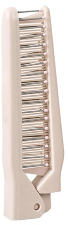 Youning Klappbürste Faltbare Kamm Haarbürste Klappkamm Reisebürste Mini Haarbürste Taschenkamm Kleine Klappbare Haarbürste für Reisetasche Frauen und Mädchen Antistatisch (Rosa)
