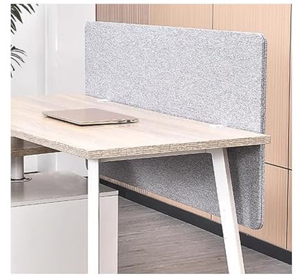 LVLDAWA Diviseur De Bureau Acoustique, Séparateur De Bureau Acoustique Autoportant Panneau De Confidentialité pour Réduire Le Bruit De La Partition pour Bureaux (Taille : Light gray-100X60CM)
