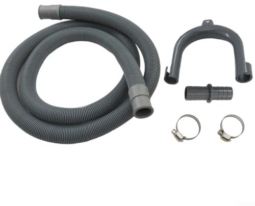 3 Meter Drain Hose with U Shaped Support and Clamps for Washing Machine and Dishwasher Installation