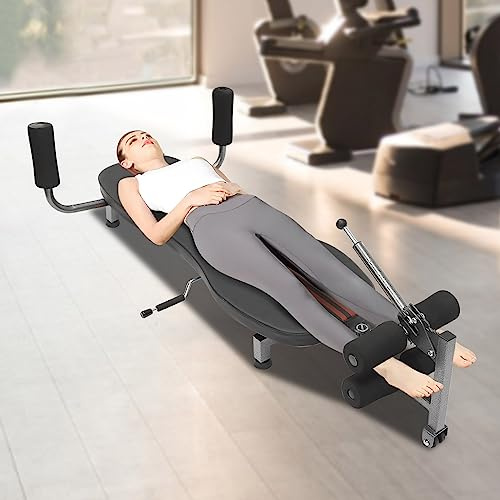 Owneed Inversionstrainer Inversionsbank, Mobile Rückenstreck-Dekompressionsbank Back Stretcher Traktions zur Entlastung der Wirbelsäule, bis 150kg