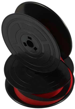 JECOMPRIS Zweifarbiges Schreibmaschinenband Mit Schwarz-rot-Farbdruck Für Englische Vintage-schreibmaschinen Kompatibel Mit Flying Fish, Long Sky Und Auszutauschen