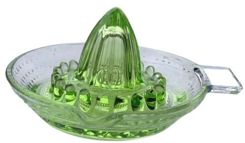 Spremiagrumi manuale con beccuccio in vetro, spremiagrumi, arancia, strumento per frutta (verde, piccolo)