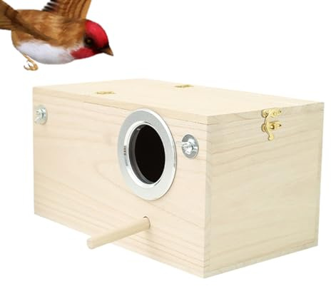 Casetta per Pappagalli, Casetta, Casetta In Legno Per Pappagalli E Uccellini Con Funzionalità Di Habitat Naturale Ideale Per Giardino E Prato