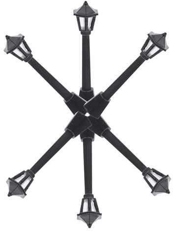 HANABASS 6pezzi Lampione Stradale in Miniatura Delle Bambole Decorazioni Ornamentali in Plastica Articoli Delle Bambole Accessori Da