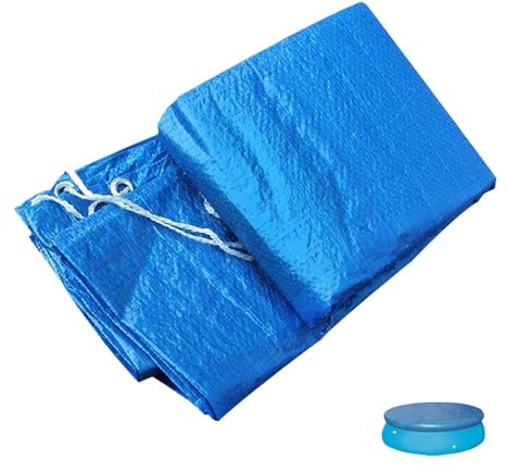 TOYANDONA Cubierta De Piscina Redonda 82.67 Pulgadas Protector contra Polvo Y Lluvia para Piscinas Inflables Y De Estructura Fácil De Usar Y Guardar