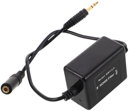 Operitacx Isolateur De Bruit Boucle Terre pour Voiture Filtre Noise Cancellation Audio sans Alimentation Compatible Aux pour Haut-parleurs Et Système Stéréo