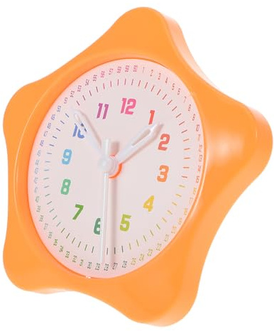 Hohopeti Lernuhr Holzspielzeug Lernuhr Modell Uhrzeit Lernen Uhr Lernspielzeug Grundschule Lernhilfe für Zeitverständnis und Kognitive Entwicklung