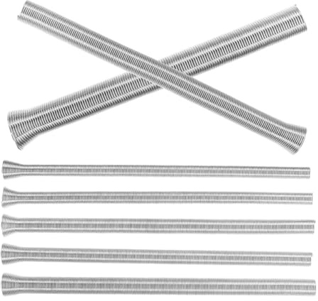HAMPPLIES 7 pezzi Kit Piegatubi Molla in Metallo Resistente Strumento per Tubi in PVC per Lavori Idraulici ed Elettrici con Tubi Sottili da Facile da Usare e Durevole