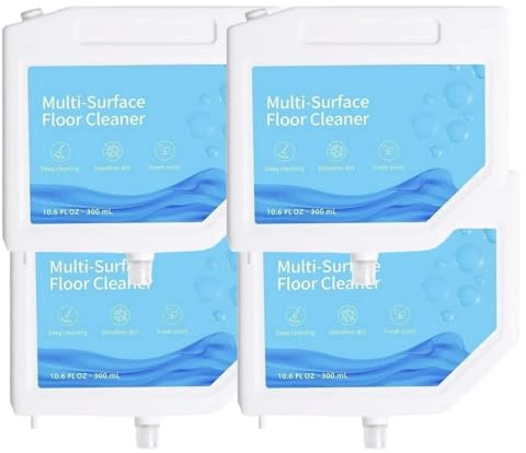 Spezialreinigungslösung for Böden mit mehreren Oberflächen, 300ml, kompatibel mit Dreame L10s Ultra S10 S10 PRO S10 Plus, Allzweck-Bodenreiniger(300mlx4)