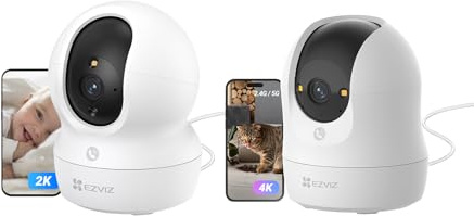 EZVIZ CP1 Pro 2K Indoor Camera and C6N G1 4K WiFi Indoor Security Camera bundled product