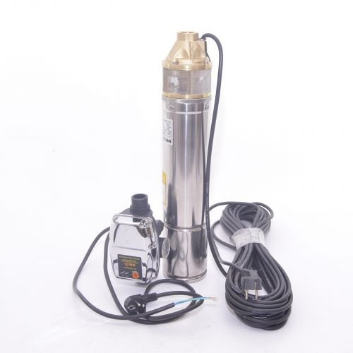 4 Tiefbrunnenpumpe SKM100-2400l/h - 750W - 6bar und Pumpensteuerung PC15