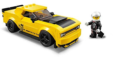 LEGO 75893 2018 Dodge Challenger SRT Demon & the 1970 Dodge Charger R/T Race Car Model Building Set, Vehicle Toys for Kids