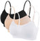Litthing Reggiseno Sportivo da Donna Reggiseno Comodo Senza Cuciture Top Imbottito da Donna Spalline Regolabili Reggiseno Canotta Sport Senza Fili Top Corto per Yoga Fitness Esercizio