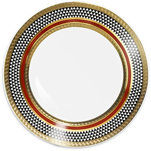 Baci Milano -Living 5TH Avenue - Set 6 PIATTINI Dolce in Porcellana d.21cm - 5DESS.FIF03
