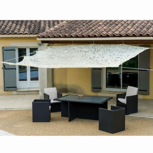 Lona de sombreo Perforada Beige 120 g/m2 WERKA PRO 4 x 5m