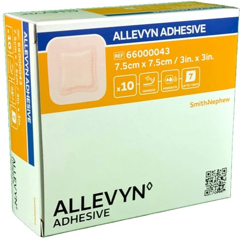 ALLEVYN Hydrocellulär sårförband självhäftande självhäftande för medelhög till intensiv sår 7,5 x 7,5 cm låda c/10
