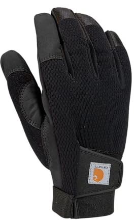 Carhartt Herren Synthetic Leather High Dexterity Touch Sensitive Secure Cuff Glove Handschuhe für kaltes Wetter, Schwarz, Small