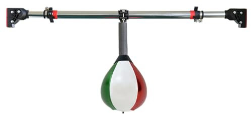 GTPBAO Punchingball Speedball Wand-Speed-Boxball mit Kraft-Klimmzugstange, PU-Boxsäcke Zur Linderung Von Stress/Fitness/Brennen, Verstärkte Feder
