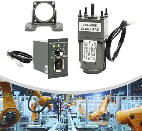 Wechselstrom-Getriebemotor, 6W 15RPM 90K Gear Motor mit Drehzahlregler Einphasig Wechselstrom-Getriebemotor Einstellbare