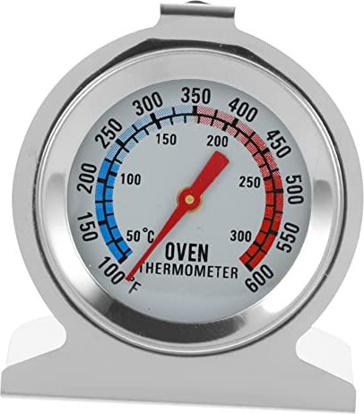 Zerodeko 4 Stück Ofenthermometer Grillthermometer Küchenthermometer Digitales Fleischthermometer digitales Thermometer Backofen-Thermometer Thermometer zum Backen Metall Prüfer Küchenwaren