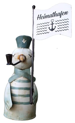 Generisch Deko Zaunhocker Möwe Metall Pfahlhocker Zauntiere Maritime Gartendeko Heimathafen Außen & Innen