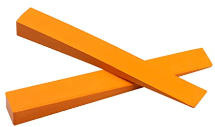 Klavierstimmgabel aus Gummi, Orange, 1 Paar für Klavier | Stimmhilfe für Mittlere und Tiefe Tonbereiche, Präzise Wartungszubehör, Kompakte Ausführung