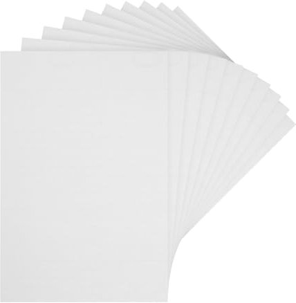 sourcing map Tableros para casa de muñecas de 12 x 8 pulgadas, papel tapiz y suelo de color blanco puro para casa de muñecas, accesorios de mesa de arena, 10 unidades