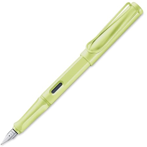 Lamy safari Füllfederhalter, elegantes Design, coole Stifte, beste Stifte für reibungsloses Schreiben, Journaling und Kalligraphie, Frühlingsgrün, breit