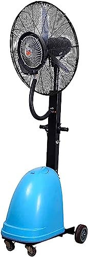 Ventilador de Pedestal,Ventilador de nebulización oscilante Industrial,Ventilador de Piso de pie,Ventilador de enfriamiento con 3 velocidades,Ideal para Patios,Supermercado,Fábrica