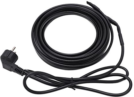 Fydun Rohrheizkabel Heizbandheizung 5 Meter Selbstregulierend mit Stecker für Winterrohr Frostschutz (EU-Stecker 220 V)