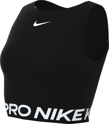 Nike Top PRO DF 365 Crop Tank, Black/White, FZ3615-010, XL