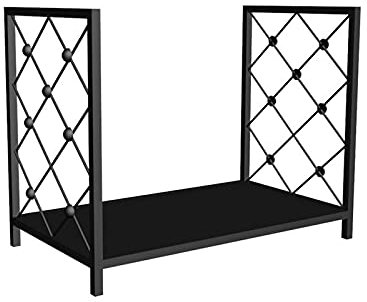 UHJKLA Firewood Rack Indoor Firewood Rack Heavy Duty Log Holder Shelf Outdoor Firewood Log Organizer Frame Fireplace Accessory Log Storage Box Log Rack