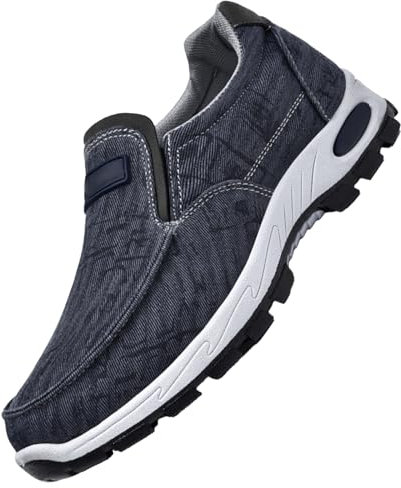 Zapatillas Hombre Sin Cordones Impermeable Deportivas Hombre Running Calzado Slip Resistant Hombre Zapatillas Hombre Sin Cordones Zapatillas Sin Cordones Hombre,Azul,38.5 EU