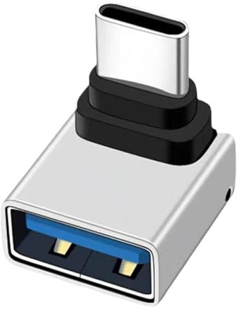 Adaptateur USB de Type C - connecteur à Angle Droit à 90 degrés, synchronisation à Grande Vitesse | Convertisseur de câble USB 3.0, L Forme Feme Femme Feme, de données Rapide pour Ordinateur