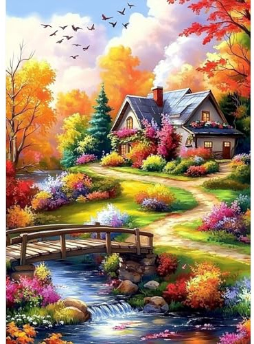 TOSTOG Diamond Painting für Erwachsene Diamant Painting Kits Full Drill Bilder 5D DIY Diamant Malerei Set 30x40cm für Wanddekor