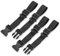 ZALAOR Adjustable Backpack Chest Strap with Buckle - 2 Pairs Black Chest Belt for Backpack - Heavy Duty Nylon Webbing with Quick Release, D-Rings - Secure Fit for Hiking, Travel, Rucksacks & Daypacks