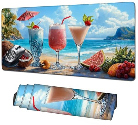 Alfombrilla Gaming,Alfombrilla Ratón Mar Mouse Pad,Alimento Alfombrilla Escritorio Grande 1600x800mm,Protector Escritorio Alfombrilla Antideslizante,Mejora Precisión y Velocidad,Accesorios PC X1-1728