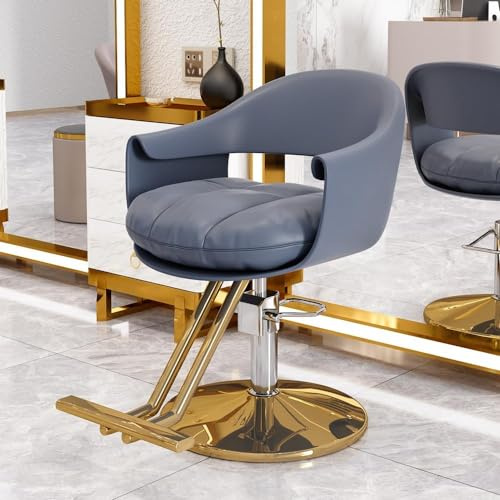 Hydraulischer Friseurstuhl, strapazierfähig, 360° drehbar, verstellbar, für Friseure, Spa und Beauty-Ausrüstung