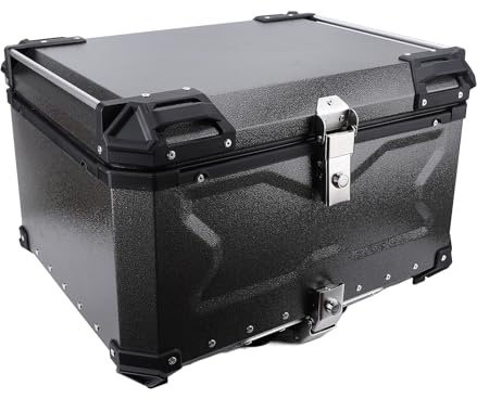 Qcwwy Long -lived 85L Motorcycle -top Box with Safety Lock,