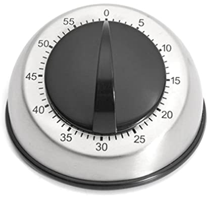 60 Minutes Stainless Steel Kitchen Timer Mechanical Wind-Up Egg Timer Time-Reminder Cooking Tools Small Kitchen Gadget