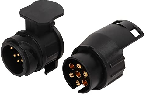 Solinder 7 Pin a 13 Pines y 13 Pin a 7 Pines Adaptador de Toma de Remolque, Conexión Estable para Enchufes de Remolque, Instalación Fácil, Vehículos Comerciales, RVs, Automóviles, Alta