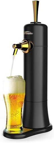 Dispensador De Cerveza, Dispensador Portátil De Espuma Fina De Cóctel con Vibración De Frecuencia 40000s / Sub-Alta Frecuencia Y Función De Enfriamiento, Convierte Cualquier Lata O Botella
